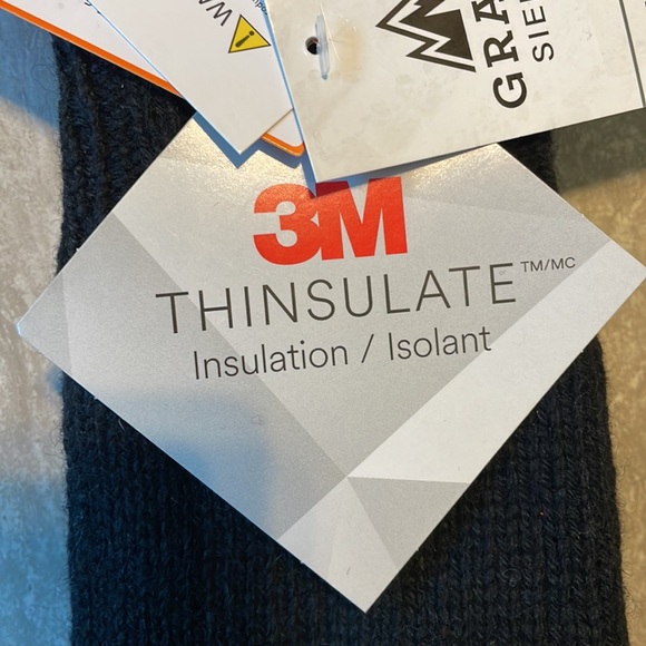 3M Thinsulate Ragg Wool Black Gloves - Picture 2 of 7